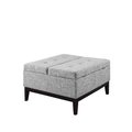 Ore Furniture Ore Furniture HB4712 18 in. Beige Grey Dual Lift Storage Coffee Table HB4712